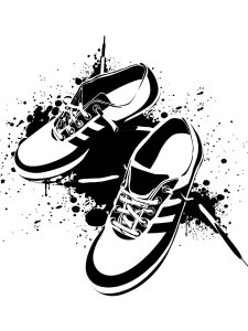 Shoes Stencil 12