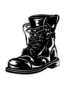 Shoes Stencil 5