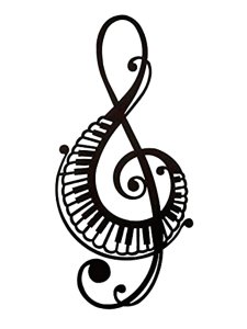 Treble clef Stencil 3