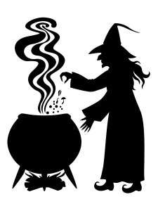 Witch Stencil 10