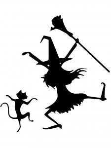 Witch Stencil 14