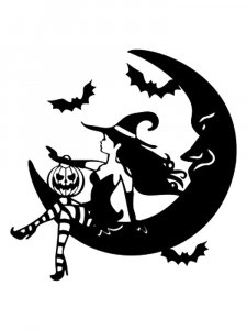 Witch Stencil 15