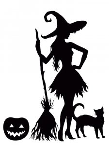 Witch Stencil 2