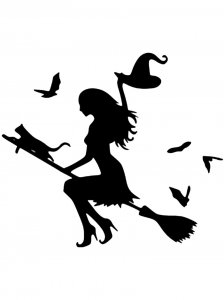 Witch Stencil 24