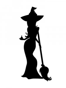 Witch Stencil 25