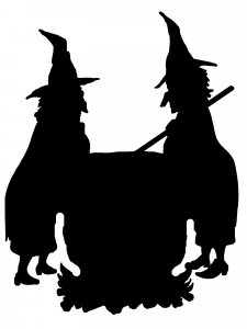 Witch Stencil 27