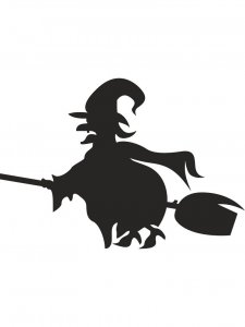 Witch Stencil 28