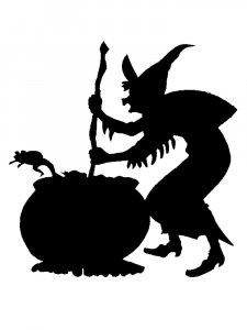 Witch Stencil 29