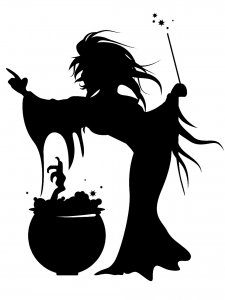 Witch Stencil 32