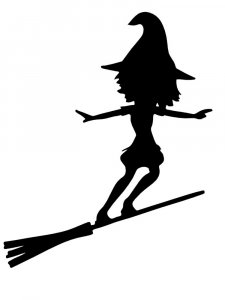 Witch Stencil 6