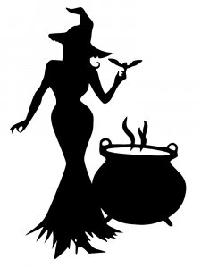 Witch Stencil 8