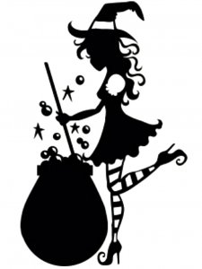 Witch Stencil 9
