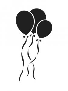 Balloons Stencils 10
