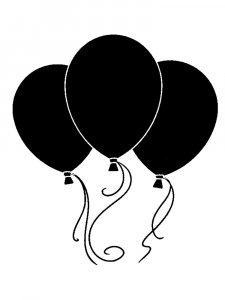 Balloons Stencils 19