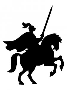 Free printable Knight stencils and templates