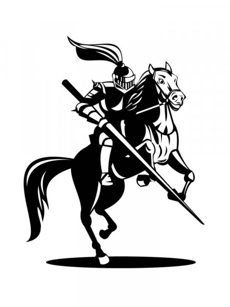 Free printable Knight stencils and templates