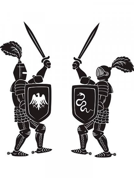 Free printable Knight stencils and templates