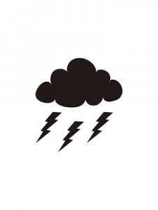 Lightning Stencil 8