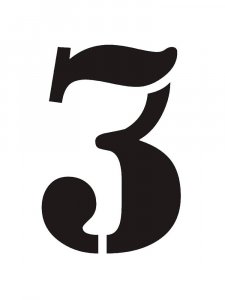 Numbers Stencils 10