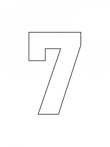 Numbers Stencils 21