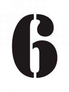 Numbers Stencils 26