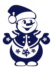 Snowman Stencils 1