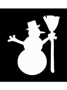 Snowman Stencils 3