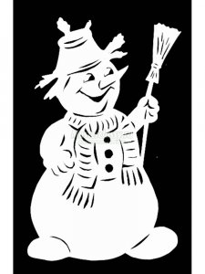 Snowman Stencils 8