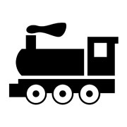 Pochoirs Locomotive à vapeur