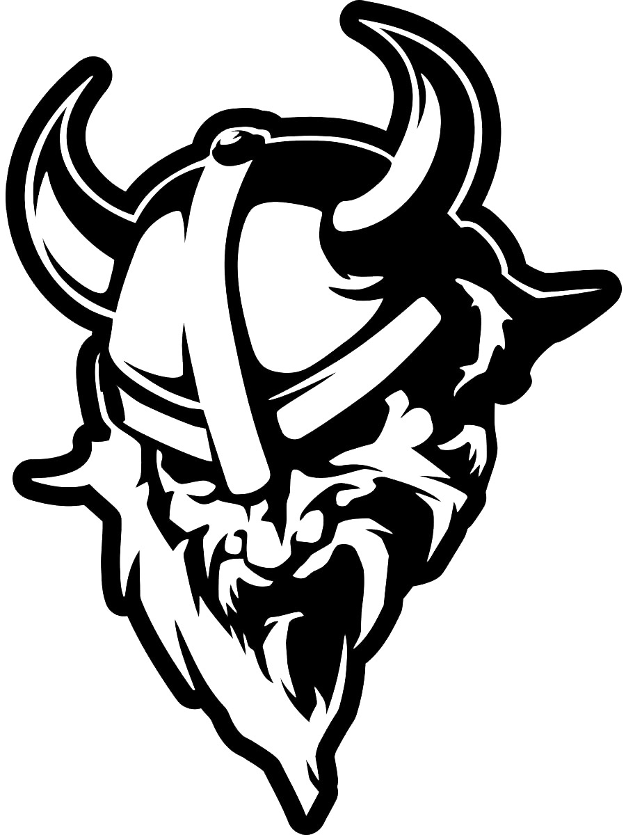 Printable Vikings Pumpkin Stencil