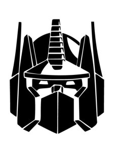 Трафарет Трансформера 18