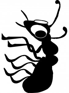 Трафарет Муравей 11