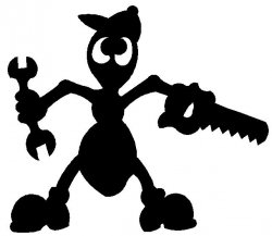 Трафарет Муравей 14