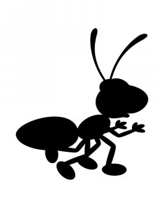 Трафарет Муравей 17