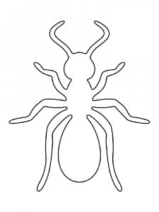 Трафарет Муравей 4