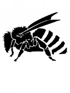 Трафарет Пчелы 11