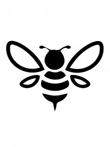 Трафарет Пчелы 15
