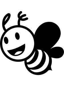 Трафарет Пчелы 16