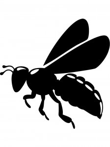 Трафарет Пчелы 18