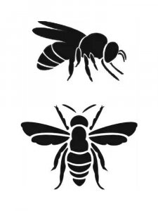 Трафарет Пчелы 4