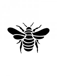 Трафарет Пчелы 9