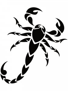 Трафарет Скорпиона 17