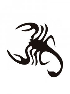 Трафарет Скорпиона 2