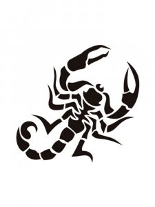 Трафарет Скорпиона 3