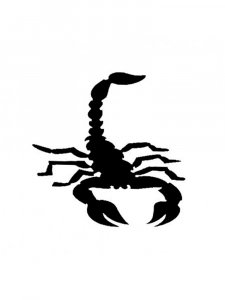 Трафарет Скорпиона 4