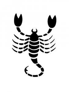 Трафарет Скорпиона 8