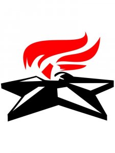 Трафарет 9 мая 8