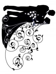 Трафарет для свадьбы 13