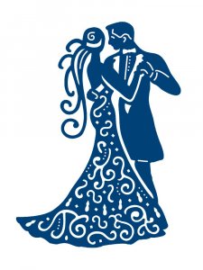 Трафарет для свадьбы 14