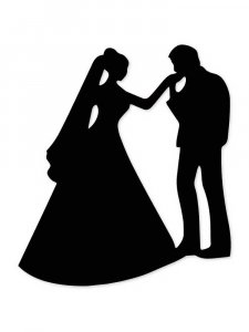 Трафарет для свадьбы 16
